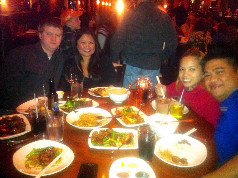 with our close friends, April and Floyd @ PF Chang