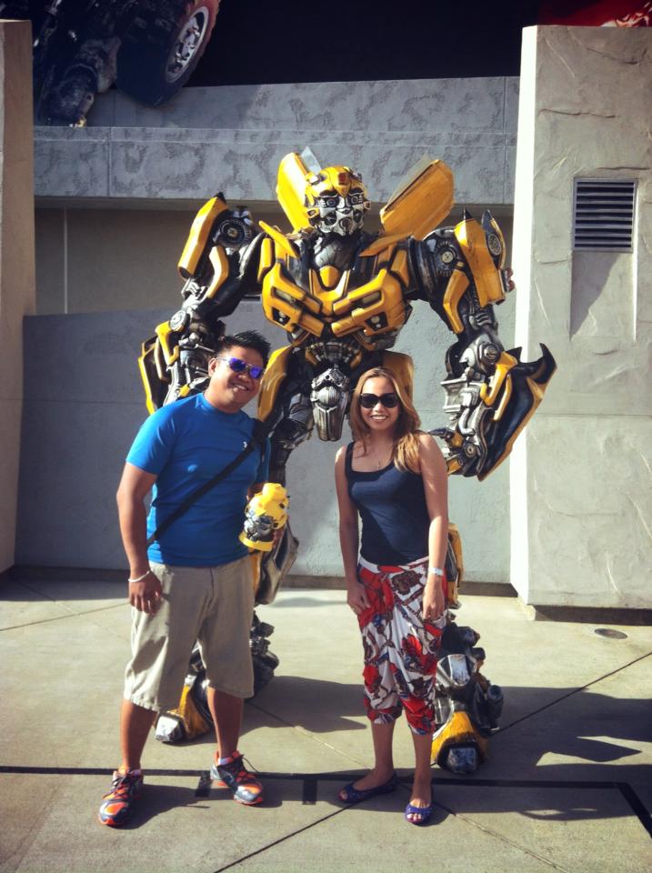 BumbleBee is a real robot. It moves too! Coolest ever!